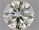 Natural Diamond 0.40 Carats, Round with Excellent Cut, J Color, VS2 Clarity and Certified by IGI