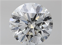 Natural Diamond 1.90 Carats, Round with Excellent Cut, H Color, SI1 Clarity and Certified by GIA