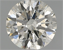 Natural Diamond 0.56 Carats, Round with Excellent Cut, H Color, SI2 Clarity and Certified by IGI