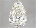 Natural Diamond 3.00 Carats, Pear with  Cut, H Color, VVS2 Clarity and Certified by IGI