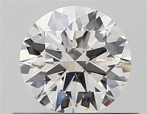 Picture of Natural Diamond 0.44 Carats, Round with Excellent Cut, F Color, SI1 Clarity and Certified by GIA