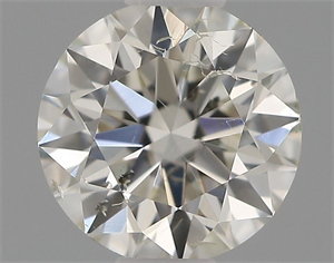 Picture of Natural Diamond 0.50 Carats, Round with Very Good Cut, I Color, SI2 Clarity and Certified by IGI