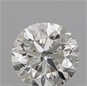 Natural Diamond 0.50 Carats, Round with Good Cut, J Color, I1 Clarity and Certified by GIA