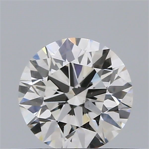 Picture of Natural Diamond 0.40 Carats, Round with Excellent Cut, J Color, VS2 Clarity and Certified by GIA