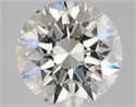 Natural Diamond 2.01 Carats, Round with Excellent Cut, J Color, VS1 Clarity and Certified by GIA