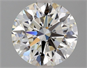 Natural Diamond 2.08 Carats, Round with Excellent Cut, J Color, SI1 Clarity and Certified by GIA