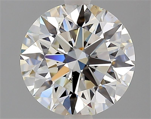 Picture of Natural Diamond 2.08 Carats, Round with Excellent Cut, J Color, SI1 Clarity and Certified by GIA