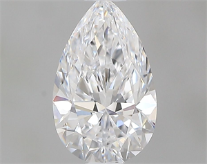 Picture of Natural Diamond 0.60 Carats, Pear with  Cut, D Color, IF Clarity and Certified by GIA