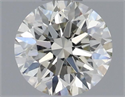 Natural Diamond 0.46 Carats, Round with Excellent Cut, J Color, VVS2 Clarity and Certified by IGI