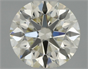 Natural Diamond 0.54 Carats, Round with Excellent Cut, I Color, VS2 Clarity and Certified by IGI