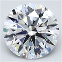 Natural Diamond 3.02 Carats, Round with Excellent Cut, D Color, VS2 Clarity and Certified by GIA