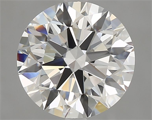 Picture of Natural Diamond 3.20 Carats, Round with Excellent Cut, I Color, VVS2 Clarity and Certified by GIA