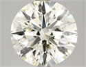 Natural Diamond 3.52 Carats, Round with Excellent Cut, K Color, SI2 Clarity and Certified by IGI