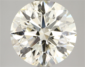 Picture of Natural Diamond 3.52 Carats, Round with Excellent Cut, K Color, SI2 Clarity and Certified by IGI