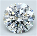 Natural Diamond 4.03 Carats, Round with Excellent Cut, G Color, VS1 Clarity and Certified by GIA