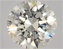 Natural Diamond 3.01 Carats, Round with Excellent Cut, K Color, SI1 Clarity and Certified by GIA