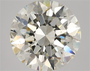 Picture of Natural Diamond 3.01 Carats, Round with Excellent Cut, K Color, SI1 Clarity and Certified by GIA