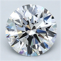 Natural Diamond 2.21 Carats, Round with Excellent Cut, D Color, VVS1 Clarity and Certified by GIA