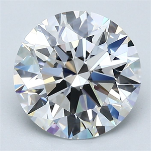 Picture of Natural Diamond 2.21 Carats, Round with Excellent Cut, D Color, VVS1 Clarity and Certified by GIA