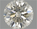 Natural Diamond 0.51 Carats, Round with Excellent Cut, I Color, SI2 Clarity and Certified by IGI