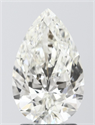 Natural Diamond 2.01 Carats, Pear with  Cut, I Color, VVS2 Clarity and Certified by IGI