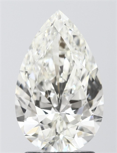 Picture of Natural Diamond 2.01 Carats, Pear with  Cut, I Color, VVS2 Clarity and Certified by IGI