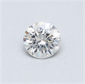 Natural Diamond 0.42 Carats, Round with Very Good Cut, G Color, SI2 Clarity and Certified by GIA