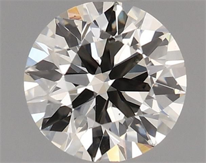 Picture of Natural Diamond 0.54 Carats, Round with Excellent Cut, I Color, VS1 Clarity and Certified by IGI