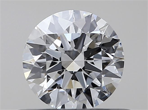 Picture of Natural Diamond 0.40 Carats, Round with Excellent Cut, D Color, SI1 Clarity and Certified by GIA