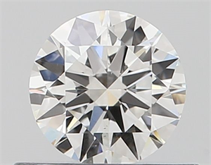 Picture of Natural Diamond 0.43 Carats, Round with Excellent Cut, H Color, SI1 Clarity and Certified by GIA