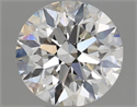 Natural Diamond 0.45 Carats, Round with Excellent Cut, H Color, VVS2 Clarity and Certified by GIA