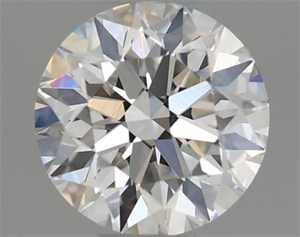 Picture of Natural Diamond 0.45 Carats, Round with Excellent Cut, H Color, VVS2 Clarity and Certified by GIA