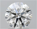 Natural Diamond 1.50 Carats, Round with Excellent Cut, G Color, IF Clarity and Certified by GIA