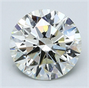 Natural Diamond 2.21 Carats, Round with Excellent Cut, K Color, VS1 Clarity and Certified by GIA