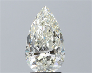 Picture of Natural Diamond 2.50 Carats, Pear with  Cut, J Color, IF Clarity and Certified by IGI