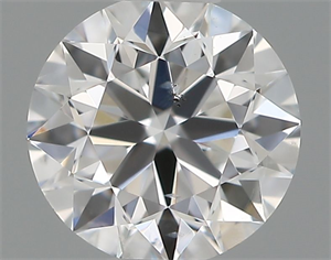 Picture of Natural Diamond 0.40 Carats, Round with Very Good Cut, D Color, SI2 Clarity and Certified by IGI