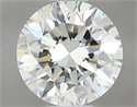 Natural Diamond 0.50 Carats, Round with Very Good Cut, I Color, VS2 Clarity and Certified by GIA