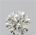 Natural Diamond 0.51 Carats, Round with Excellent Cut, J Color, I1 Clarity and Certified by GIA