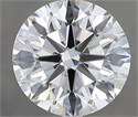 Natural Diamond 2.61 Carats, Round with Excellent Cut, H Color, VVS2 Clarity and Certified by GIA