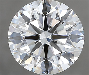 Picture of Natural Diamond 2.61 Carats, Round with Excellent Cut, H Color, VVS2 Clarity and Certified by GIA