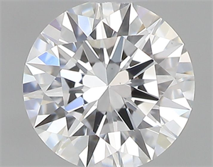 Picture of Natural Diamond 0.41 Carats, Round with Excellent Cut, D Color, VS2 Clarity and Certified by GIA