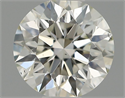 Natural Diamond 0.40 Carats, Round with Excellent Cut, H Color, VS2 Clarity and Certified by IGI