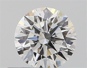 Picture of Natural Diamond 0.40 Carats, Round with Excellent Cut, E Color, VS2 Clarity and Certified by GIA