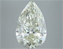 Natural Diamond 6.01 Carats, Pear with  Cut, J Color, VVS2 Clarity and Certified by IGI