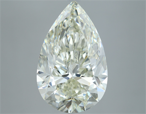 Picture of Natural Diamond 6.01 Carats, Pear with  Cut, J Color, VVS2 Clarity and Certified by IGI