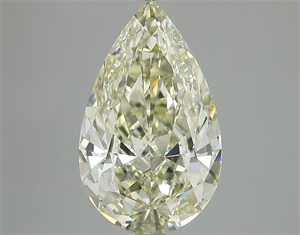 Picture of Natural Diamond 4.03 Carats, Pear with  Cut, K Color, SI1 Clarity and Certified by IGI