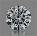 Natural Diamond 0.50 Carats, Round with Very Good Cut, I Color, I1 Clarity and Certified by GIA