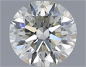 Natural Diamond 0.54 Carats, Round with Excellent Cut, K Color, VS2 Clarity and Certified by GIA