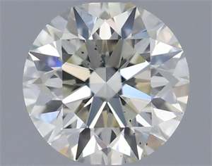 Picture of Natural Diamond 0.54 Carats, Round with Excellent Cut, K Color, VS2 Clarity and Certified by GIA