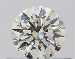 Picture of Natural Diamond 0.40 Carats, Round with Excellent Cut, I Color, VS2 Clarity and Certified by GIA